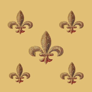 Fleur-de-lis Digital Print | French style, New Orleans, Royalty, Christianity | Acrylic print of original art by Grahame Menage