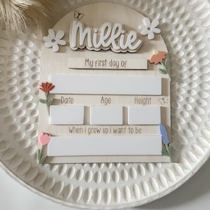 Interchangeable First Day/Last Day Board: School Photo Prop