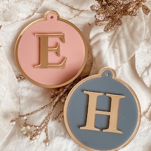 Monogram Christmas bauble // personalised Christmas ornament