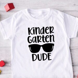 Kindergarten Dude Shirt, Cool Kid T-Shirt, Little Dude Tee, Boys Kindergarten Shirt, Glasses Shirt, Back to School, First Day of School Gift