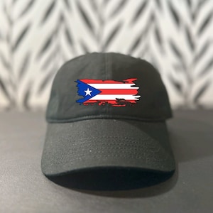 Puerto Rico Distressed Flag Cap / Puerto Rican Pride Hat / Bandera Baseball Cap / Taino / Gift For Puerto Rican / Cap For Vacation