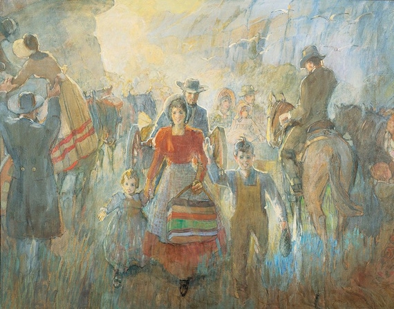 Pioneers Arriving - Minerva Teichert Art - 50% OFF SALE + Free