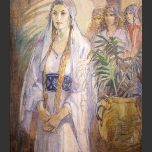 Queen Esther  on Canvas -  Minerva Teichert Art - 50% OFF SALE + Free Shipping Canvas Wall Art, Latter-day Saint LDS art