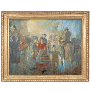 Pioneers Arriving  -  Minerva Teichert Art - 50% OFF SALE + Free Shipping  Canvas Wall Art, Latter-day Saint LDS art