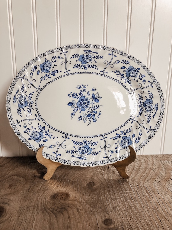 Vintage Johnson Brothers Ironstone Platter in Indies Pattern Etsy