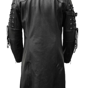 Mens Black Pure Leather Trench Coat Steampunk Long Coat Mens - Etsy