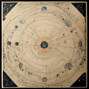 Astronomie Hintergrund Papier für Scrapbooking Papiere zum ausdrucken / ausschneiden und herunterladen