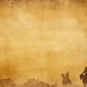 Papel digital vintage del lejano oeste para fondo / diario basura / scrapbooking / fabricación de tarjetas / vaqueros / vaqueras / carros / caballos / tamaño carta A4
