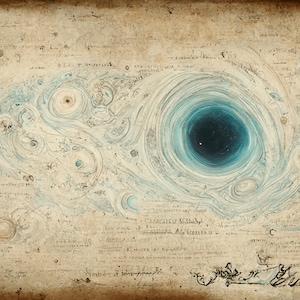Papel Astronómico Azul Vintage: Diario Celestial (Descarga Digital)