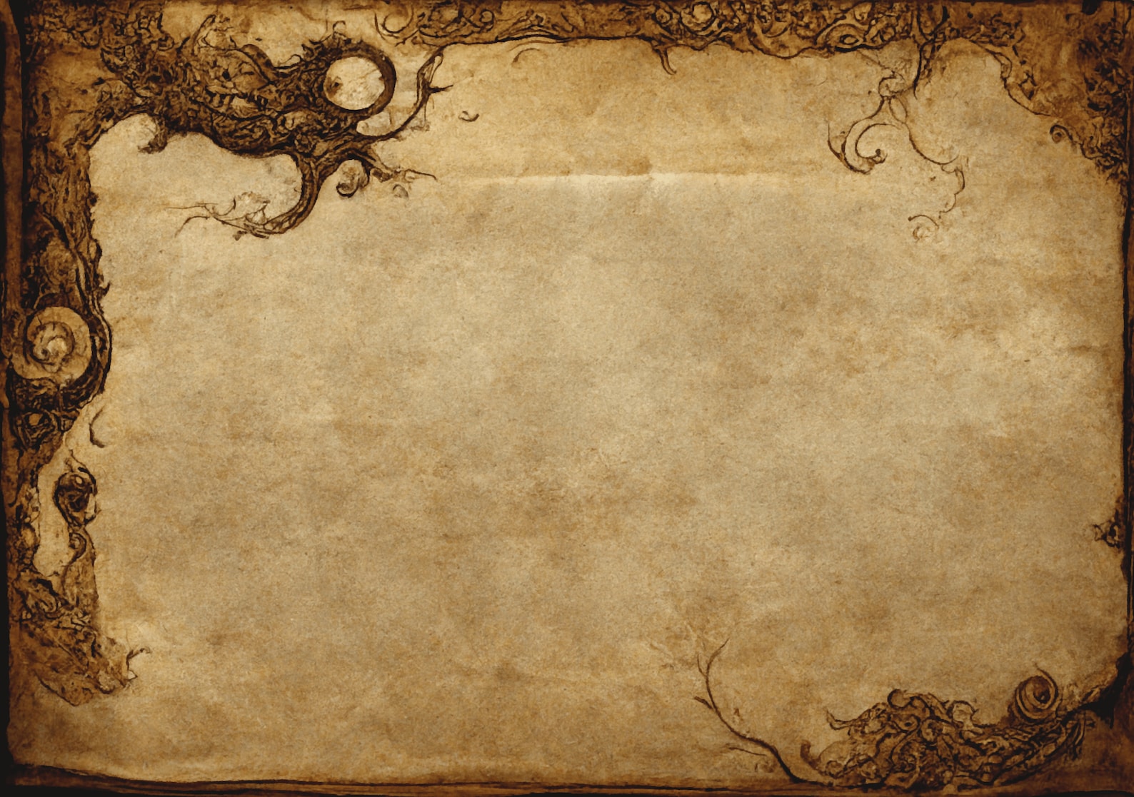 Vintage Grimoire Digital Background Paper Blank Pages / Junk Journal