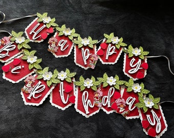 Strawberry Birthday Banner