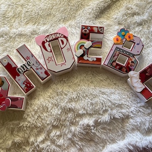 Mei Mei’s 3D Letter Turning Red Inspired Paper Name