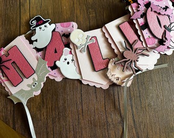 A Pink Halloween Banner