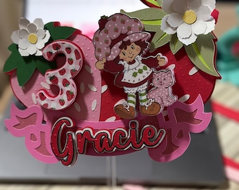 Strawberries Cake Topper Classic Strawberry Doll