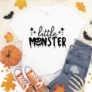 Little Monster Shirt, Kids Halloween Shirt, Monster Shirt, Spooky Season, Spooky Vibes, Halloween vibes, Kids Tshirt, Kids Halloween, 521