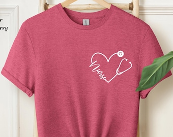 Nurse Shirt, Custom Nurse Shirt, Gift for Nurse, Nurse Shirt Gifts, Nursing Grad Gift, Personalized Gifts, Nursing Shirts, Nurse Week Gift