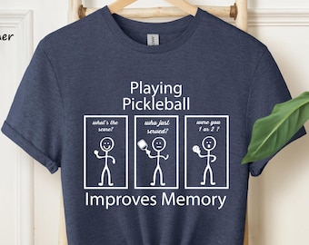 Funny Pickleball Shirt,Playing Pickleball Improves Memory Shirt,Pickleball Lover Shirt,Sports Shirt,Pickleball Game Day Tee,Pickleball gifts