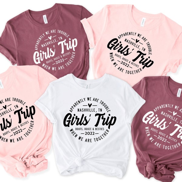 Girls Trip Nashville Shirt, Nashville Shirt, Girls Trip Shirt, Bachelorette Party, Booze Boots Besties, Girls Trip Matching, Nashville Bach