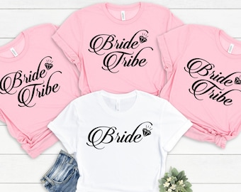 Bride Tribe Shirt, Bride Shirt, Bridal Party Shirt, Bachelorette Shirt, Bridal Shirt, Bridesmaid Shirt, Wedding Gift, Bridal Gift #254