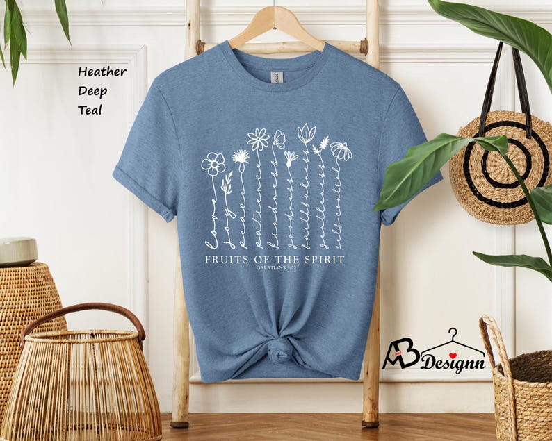 Fruits of the Spirit Shirt, Christian Women Shirts, Bible Verse Shirt ...