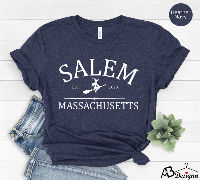 Salem Massachusetts Shirt,Salem Shirt,Halloween Shirt,Salem Witch Shirt,Hocus Pocus Shirt,Witchy Shirt,Sanderson Sisters,Halloween Woman Tee image 3