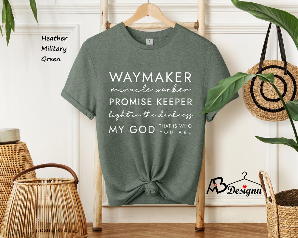 Waymaker Shirt, Faith Shirt, Jesus Shirt, Christian Shirt, Bible Verse Shirt, Religious Shirt, Bible Shirts, Shirt For Mom Realtorgift