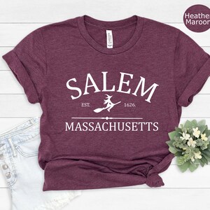 Salem Massachusetts Shirt,Salem Shirt,Halloween Shirt,Salem Witch Shirt,Hocus Pocus Shirt,Witchy Shirt,Sanderson Sisters,Halloween Woman Tee image 5