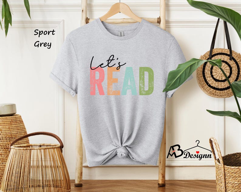 Let's Read Shirt, Book Shirt, Reading Shirt, Book Lover Shirt, Read Shirt, Librarian Gift, Teacher Shirt, Book Nerd Shirt, Reading Gift bild 7