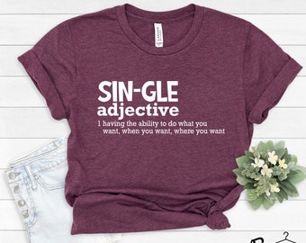 Camiseta de definición de soltero, camisetas divertidas de definición, regalos de San Valentín para él, regalo para soltero, camiseta de divorciado, regalo de divorcio