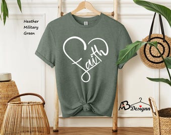 Faith T-shirt, Jesus, Christian Shirt, Faith Shirt, Vertical Cross, Cross, Faith Cross, Religious Shirt, Church, Disciple, Love,Grace, Faith