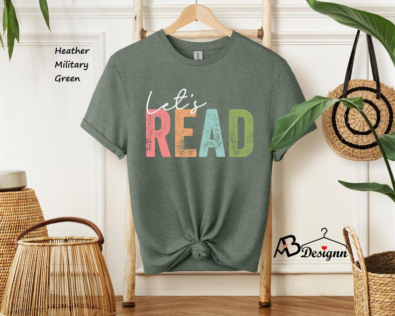 Let's Read Shirt, Book Shirt, Reading Shirt, Book Lover Shirt, Read Shirt, Librarian Gift, Teacher Shirt, Book Nerd Shirt, Reading Gift bild 5