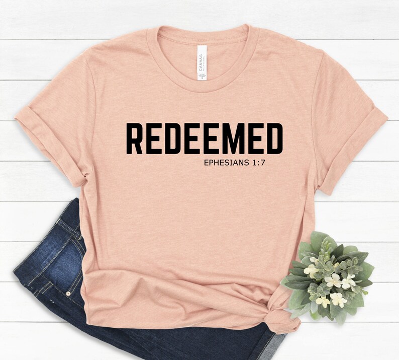 Redeemed Religious Shirt, Christian T-shirt, Religious Shirts, Church ...