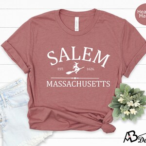 Salem Massachusetts Shirt,Salem Shirt,Halloween Shirt,Salem Witch Shirt,Hocus Pocus Shirt,Witchy Shirt,Sanderson Sisters,Halloween Woman Tee image 4