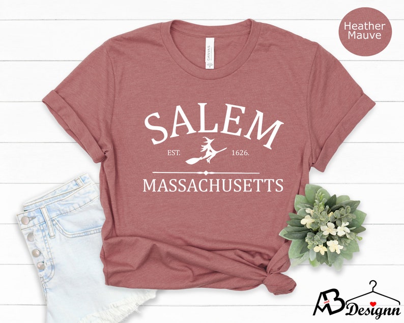 Salem Massachusetts Shirt,Salem Shirt,Halloween Shirt,Salem Witch Shirt,Hocus Pocus Shirt,Witchy Shirt,Sanderson Sisters,Halloween Woman Tee image 4