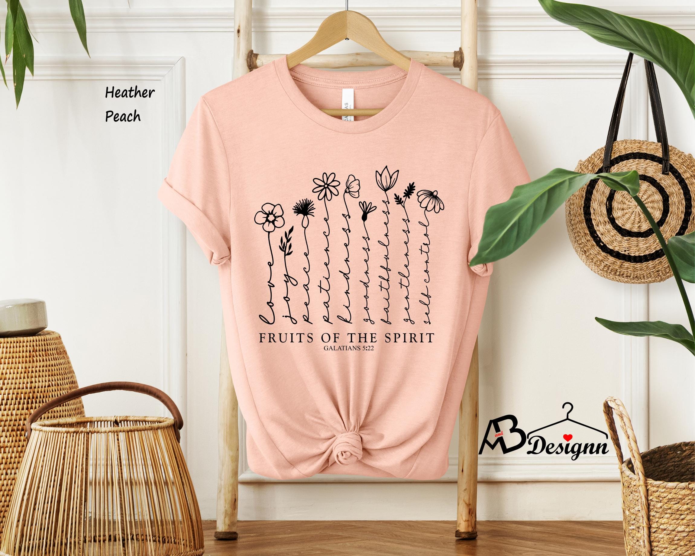 Fruits of the Spirit Shirt, Christian Women Shirts, Bible Verse Shirt ...
