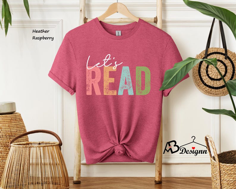 Let's Read Shirt, Book Shirt, Reading Shirt, Book Lover Shirt, Read Shirt, Librarian Gift, Teacher Shirt, Book Nerd Shirt, Reading Gift bild 6