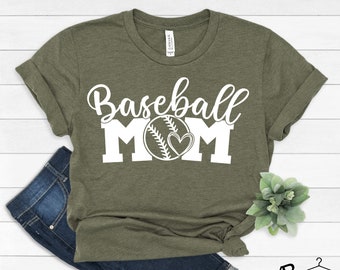 Baseball Mom Shirt, Baseball Tshirt,Baseball Game, Love Baseball Tshirt, Womens Shirt, Baseball Fan Shirt, Baseball Tee,Baseball Mom T-Shirt