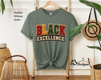 Faux Yarn Black Excellence Shirt, Black History Month Tshirt, African American Tee, Black History Shirt, Black Lives Matter