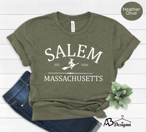 Salem Massachusetts Shirt,Salem Shirt,Halloween Shirt,Salem Witch Shirt,Hocus Pocus Shirt,Witchy Shirt,Sanderson Sisters,Halloween Woman Tee
