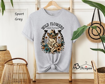 Wild Flowers Wild Horses Shirt, Country Girl Shirt, Wild Flowers Shirt, Country Concert Shirt, Western Shirt, Cowgirl Shirt, Shirt For Woman
