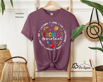 Teacher Assistant Shirt, Teacher Assistant Gift, Teacher Appreciation Shirt, Back To School Shirts, Teacher Aide Gifts, Assistant Shirt