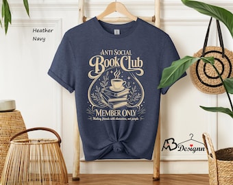 Anti Social Book Club Crewneck Shirt - Bookworm Gift
