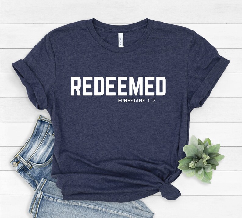 Redeemed Religious Shirt, Christian T-shirt, Religious Shirts, Church ...