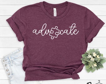 Autism Awareness Shirt, Accept Adapt Advocate, Autism Awareness Month Shirt, Autism Mom tshirt, Autism Awareness, Autism Teacher Shirt