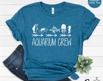 Aquarium Crew Shirt, Sea Life Shirt, Field Trip Shirt, Aquarium Lover Gift, Fish Lover Shirt, Fish Shirt,Beach Lover Tee, Turtle, Penguin