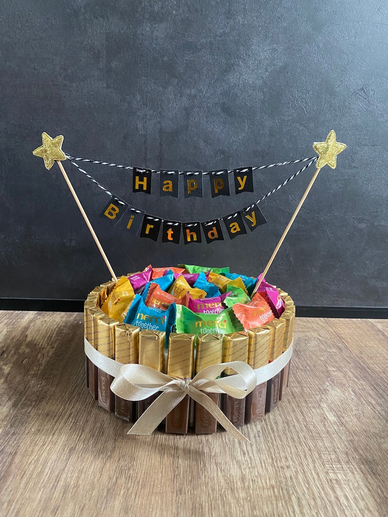 Candy cake / Merci / Mercitorte / Birthday / Happy Birthday / Birthday cake / Birthday gift image 1