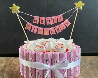 Candy Cake / Yogurette / Raffaello / Birthday / Happy Birthday / Birthday Cake / Birthday Gift