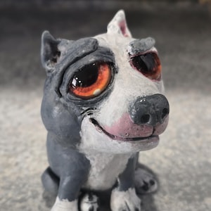 Handgefertigte Pitbull Skulptur: Unikat von AmStaff