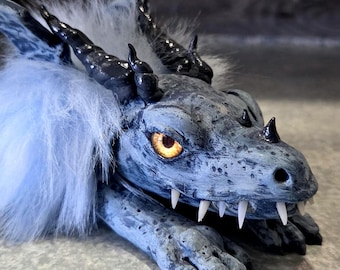 Dragon Fuzz Ball (blue)
