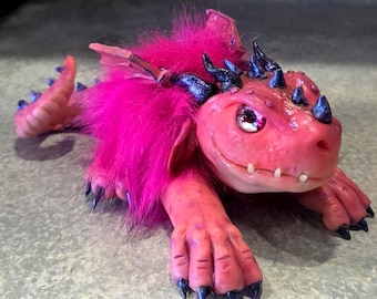 Dragon Fuzz Ball (Hot Pink)